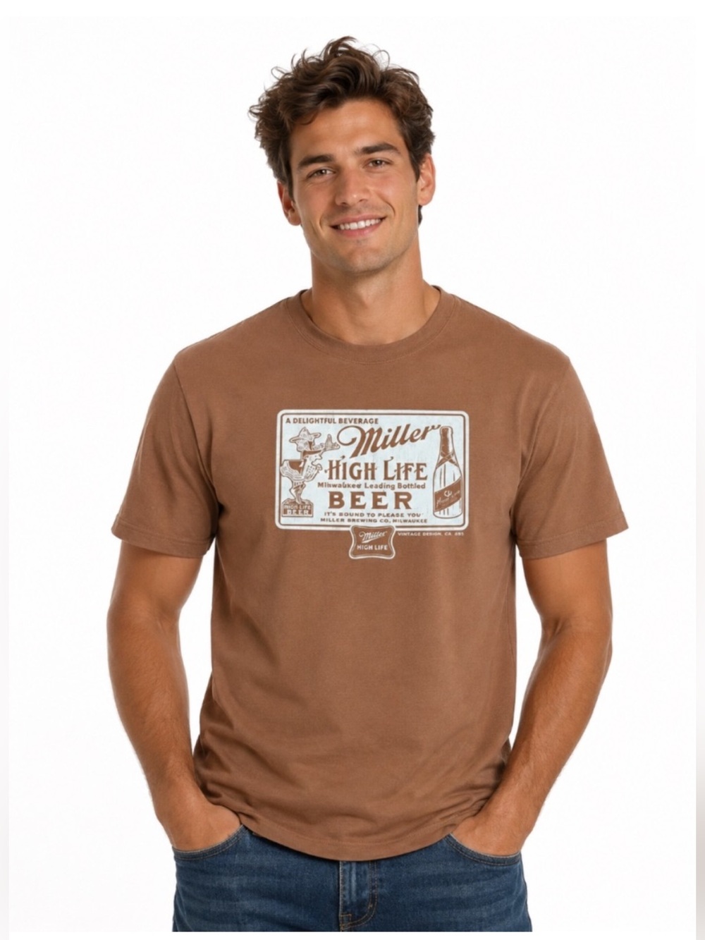 Gildan Shirt L Vintage Brown